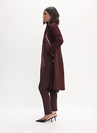 Manteau en mélange de laine extensible