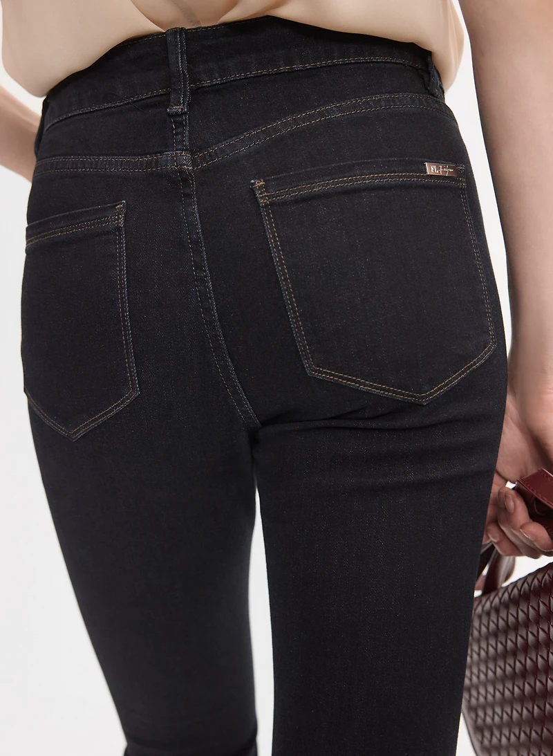 Flare-Leg Denim Pants