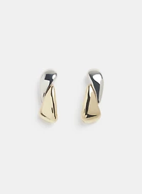 2-Tone Pendant Earrings