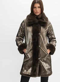 Joseph Ribkoff - Reversible Faux-Fur Coat