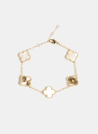 Resin Clover Bracelet