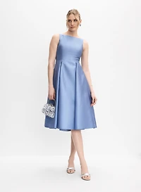 Adrianna Papell - Robe en satin à plis creux