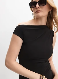 Asymmetric Off-Shoulder Top