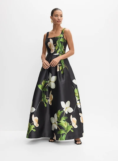 Floral Mikado Gown