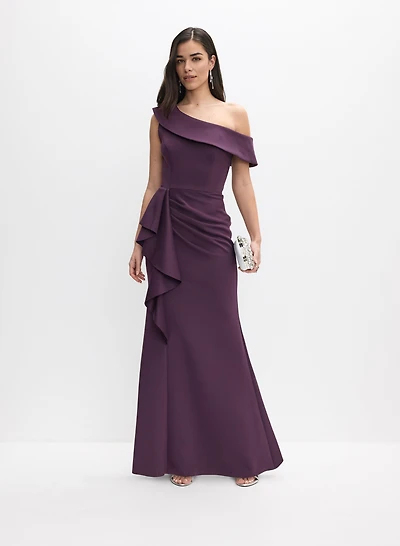 Ba Nites - Robe ajustée à encolure asymétrique