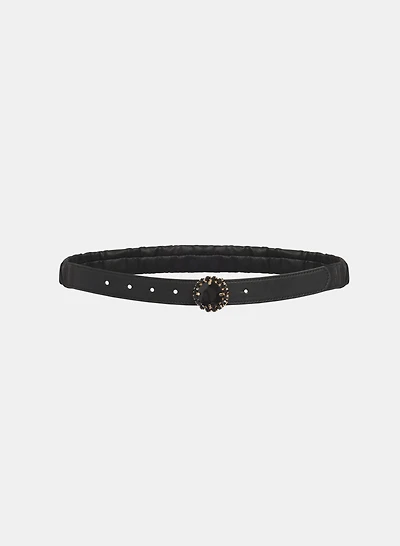 Vegan Leather Stretch Belt