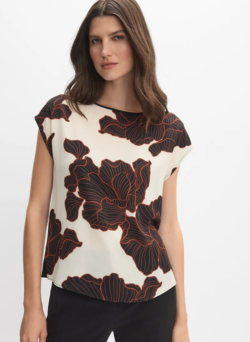 Graphic Floral Top