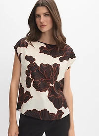 Graphic Floral Top
