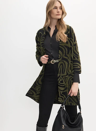 Joseph Ribkoff - Cardigan long à motif torsadé