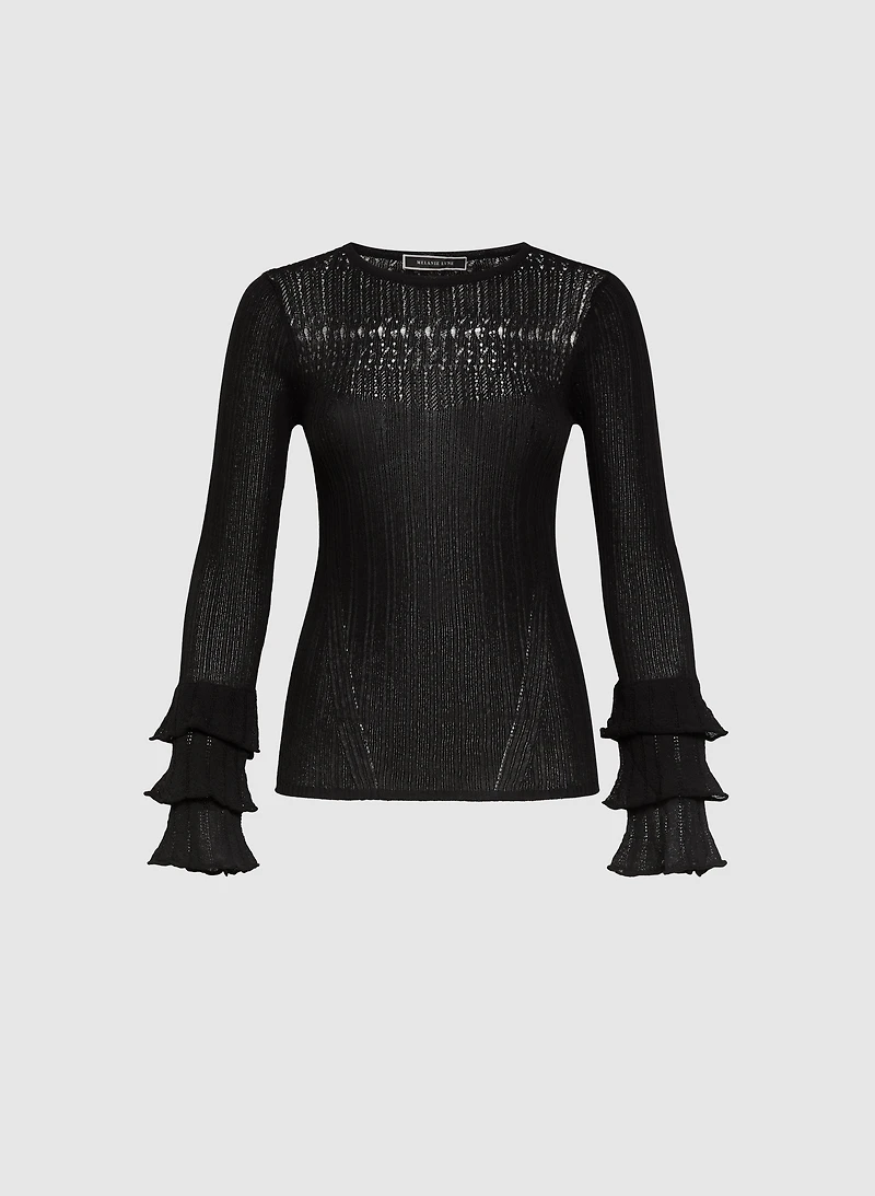 Tiered Sleeve Sweater