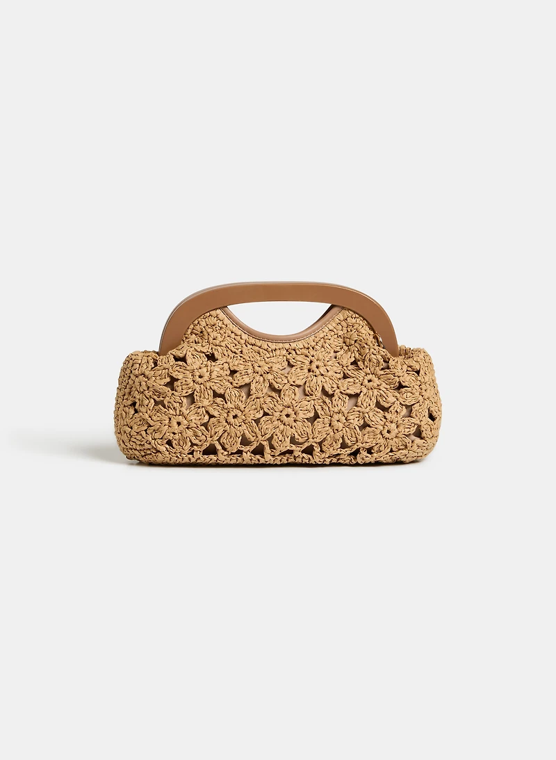 Straw Crochet Handbag