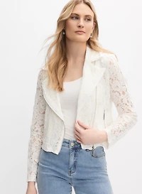 Joseph Ribkoff - Lace Zip-Up Jacket
