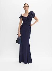Asymmetrical Ruffle Dress