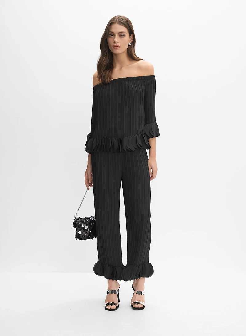 Joseph Ribkoff - Pantalon plissé à jambe droite