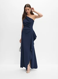 Robe asymétrique à volants