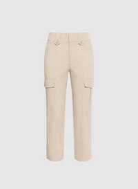 Stretch-Cotton Cargo Capris