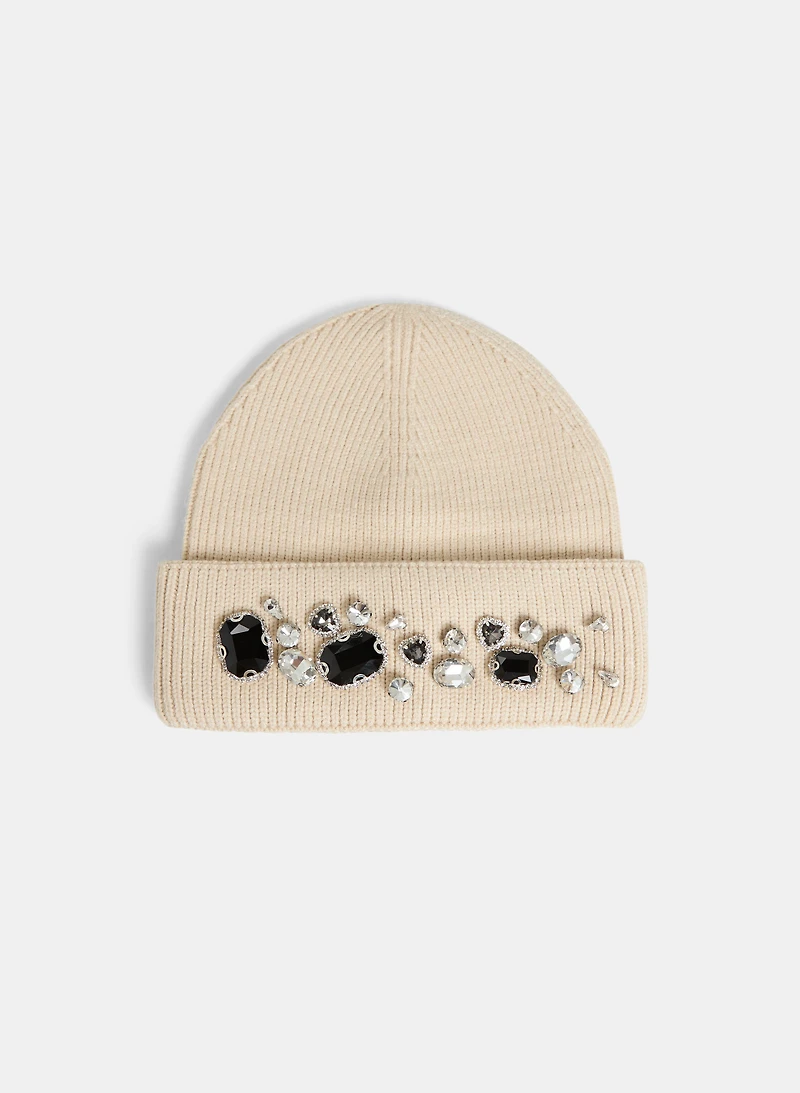Stone Embellished Tuque