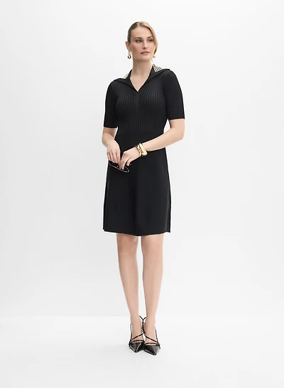 Pearl Collar Dress