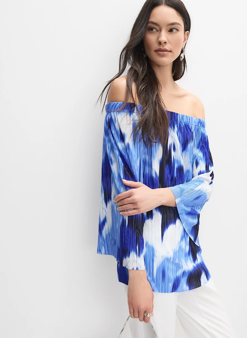 Joseph Ribkoff - Abstract Off-Shoulder Blouse