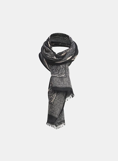 Foulard à motif abstrait