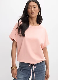 Drawstring Hem T-Shirt