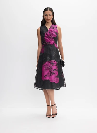 Floral Jacquard Dress