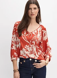 Joseph Ribkoff - Floral Crepe Blouse