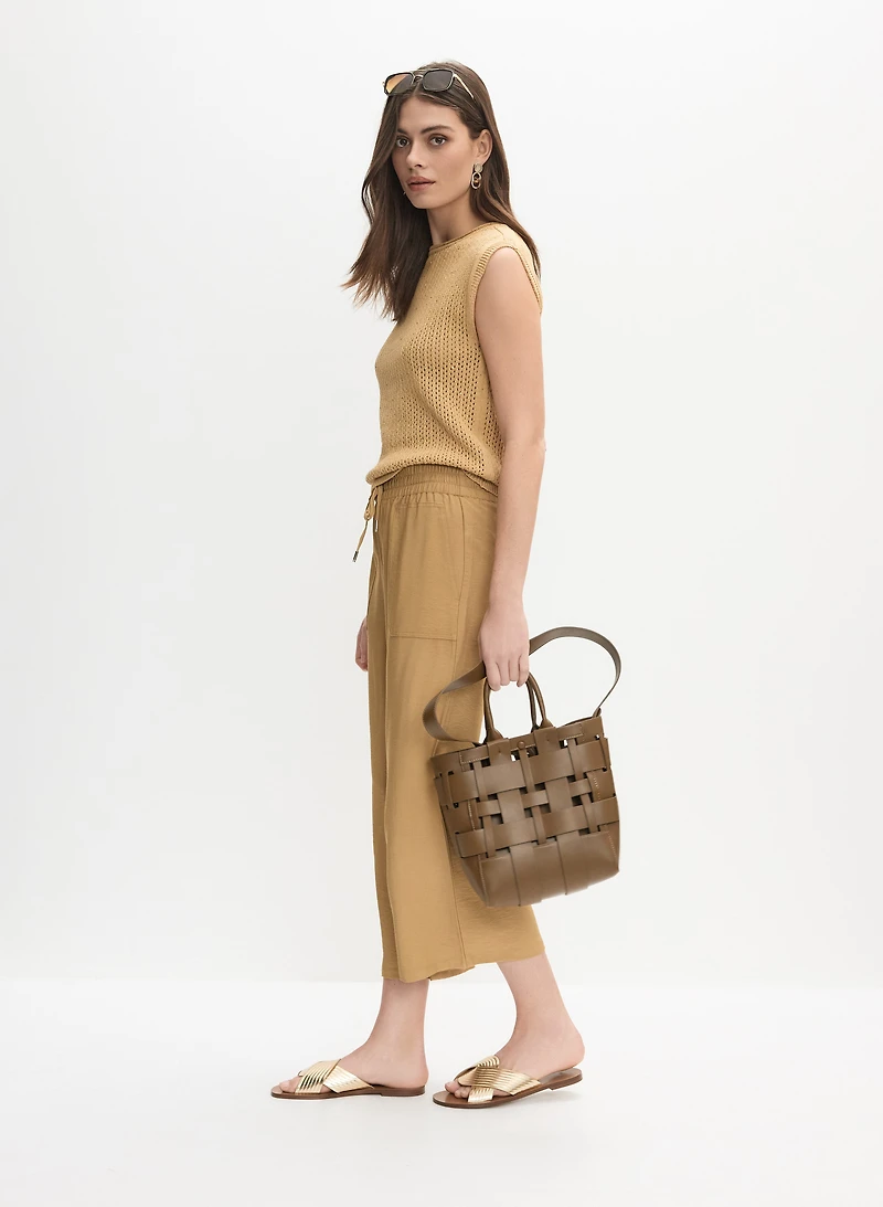 Crinkle Modal Capris