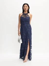 Alex Evenings - Floral Appliqué Dress
