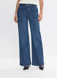Pinched Seam Detail Jeans