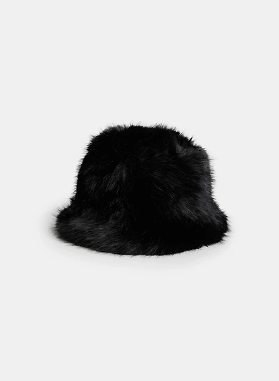 Faux Fur Cloche Hat