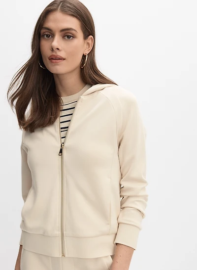 Veste à capuche et lacets décoratifs