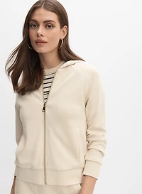 Veste à capuche et lacets décoratifs