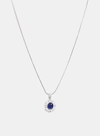 Collier à pendentif de pierre