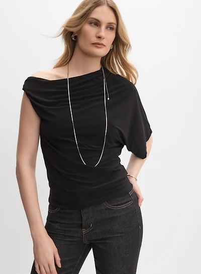 Asymmetric Single-Sleeve Top