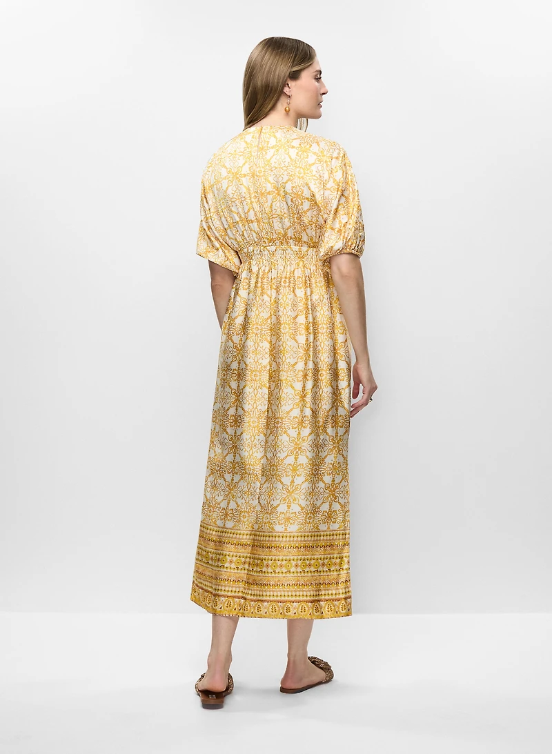 Printed Satin Dress