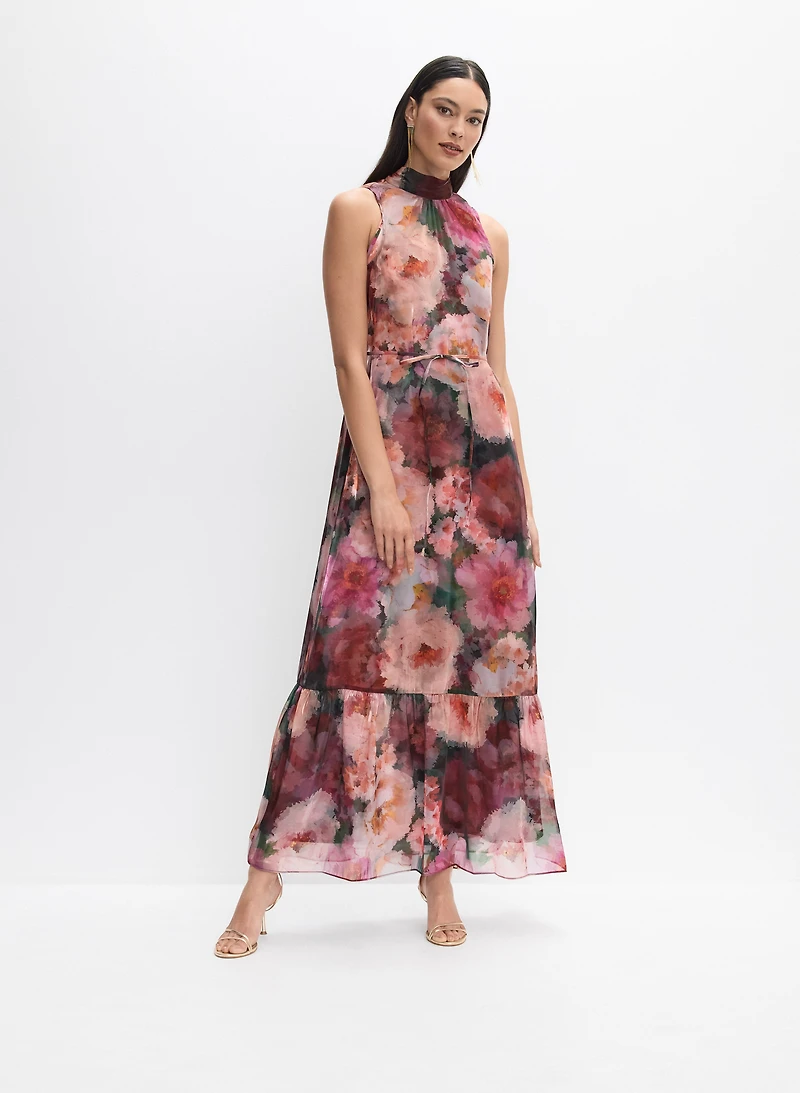 Abstract Floral Dress