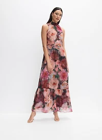 Abstract Floral Dress