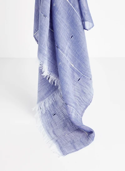 Plaid Print Scarf