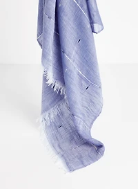 Plaid Print Scarf