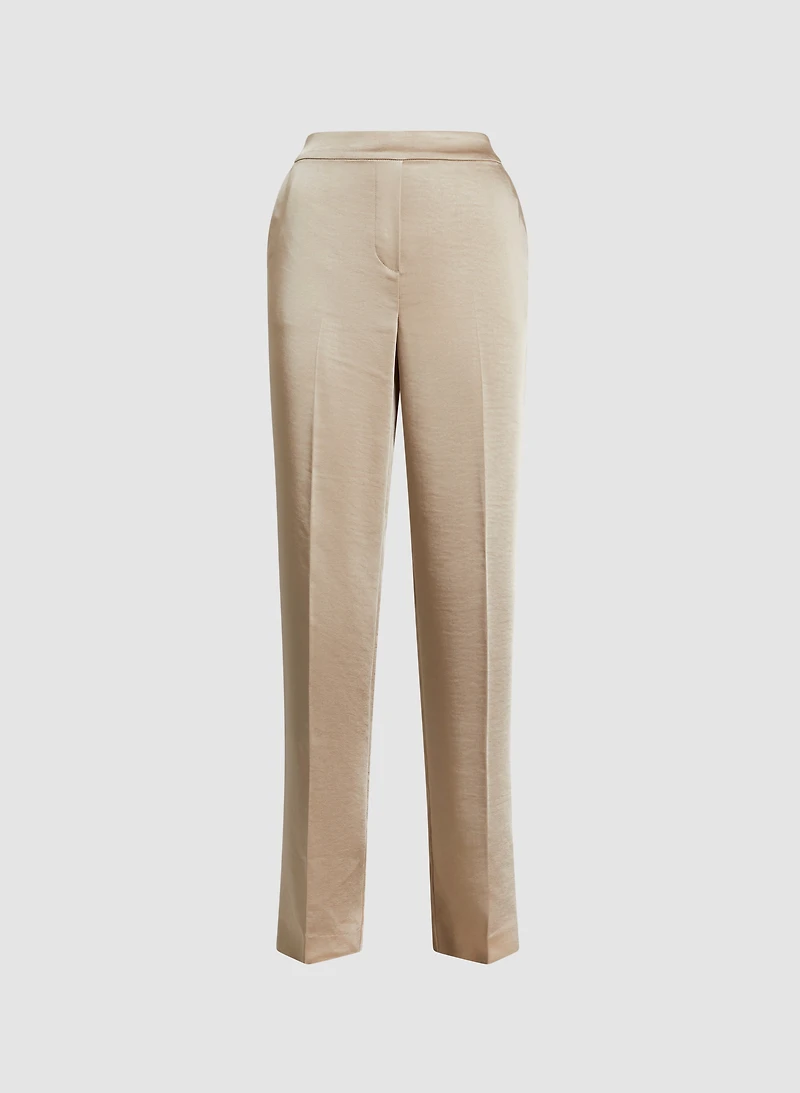 Satin Straight Leg Pants