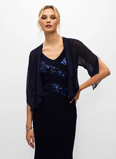 Joseph Ribkoff - Cascading Ruffle Bolero