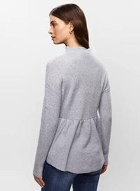 High-Low Star Detail Sweater