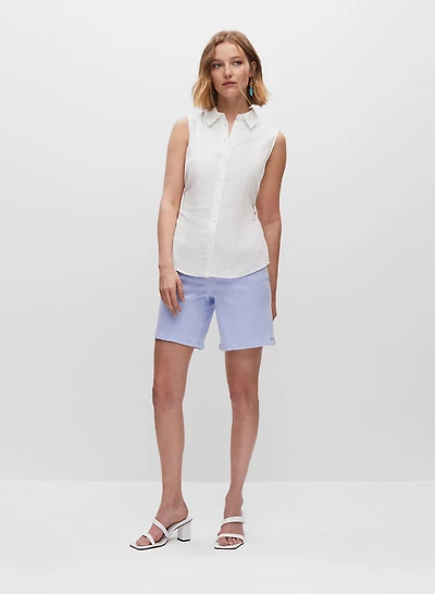 Tie Front Button Down Shirt