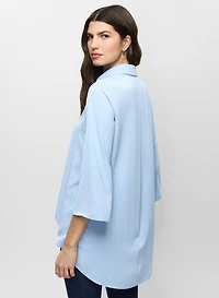 Asymmetric Button-Down Tunic