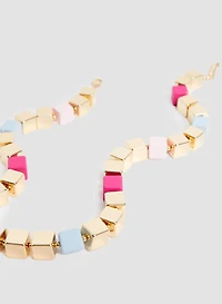 Mini Cube Detail Necklace