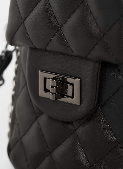 Sac pour cellulaire matelassé en diamant
