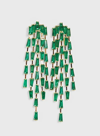 Crystal Baguette Earrings