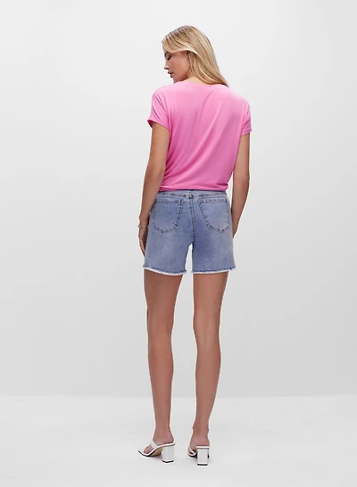 T-shirt à manches courtes et lien à nouer