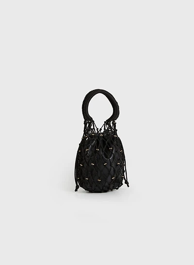 Sac-pochette en corde tressée